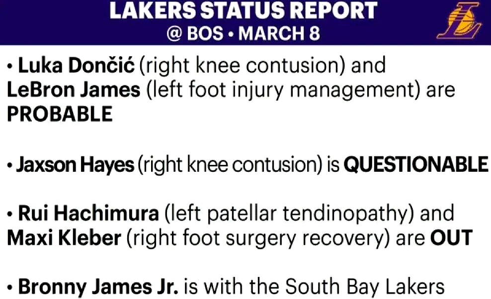 关于英超赛程吃紧，洛杉矶湖人赛后再遭质疑，态度坚定，医务组通报恢复的信息
